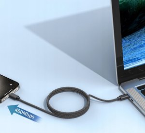 Choetech Kabel Choetech XCC-1052 100W USB-C magnetyczny 1,2m - czarny 6