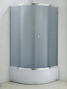 Savana Kabina prysznicowa narożna półokrągła z brodzikiem 90x90cm Drzwi przesuwne 2
