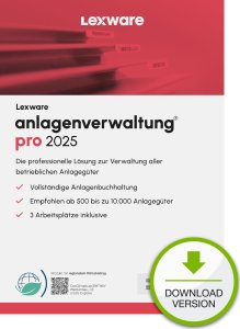 Program Lexware ESD / Lexware anlagenverwaltung pro 2025 / Online Download 1