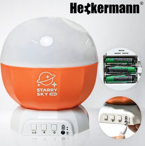 Heckermann Projektor gwiazd LED 168K-W Pomarańczowy 7