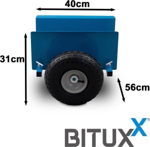 Wózek narzędziowy Bituxx Wózek transportowy do płyt OSB GK MDF do 275kg 9