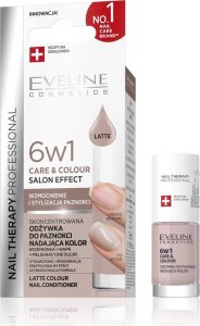 EVELINE KOLOROWKA EVELINE Nail Therapy Professional Odżywka do paznokci nadająca kolor Care&Colour 6w1 - Latte 5 ml 1