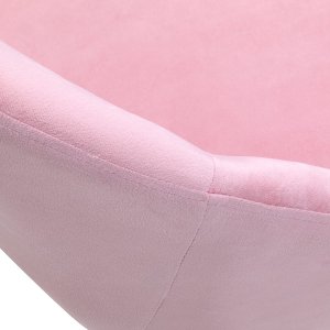 Activeshop 4Rico krzesło obrotowe QS-MF18G aksamit różowe 5