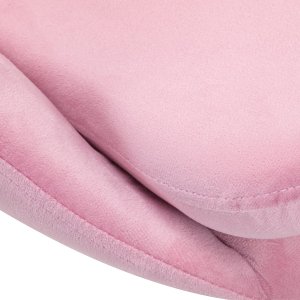 Activeshop 4Rico krzesło obrotowe QS-MF18G aksamit różowe 7