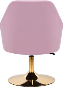 Activeshop 4Rico fotel obrotowy QS-BL14G aksamit różowe 4