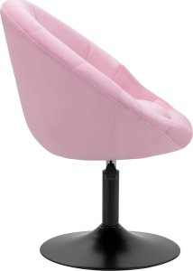 Activeshop 4Rico fotel obrotowy QS-BL12B aksamit różowe 3