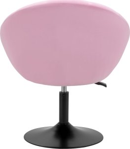 Activeshop 4Rico fotel obrotowy QS-BL12B aksamit różowe 4