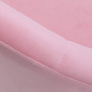 Activeshop 4Rico fotel obrotowy QS-BL12B aksamit różowe 7