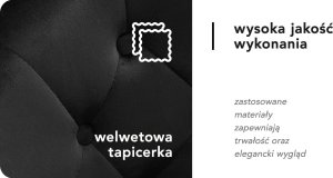 Activeshop 4Rico fotel obrotowy QS-BL12B aksamit czarny 14