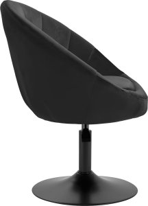 Activeshop 4Rico fotel obrotowy QS-BL12B aksamit czarny 3