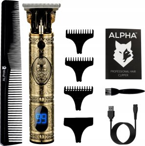 Trymer Alpha Maszynka do Strzyżenia i Golenia Włosów i Głowy - Trymer do Brody Alpha 3