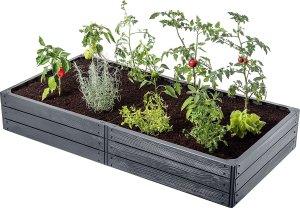Kadax KADAX Warzywniak Podwyższona Grządka Skrzynia Ogrodowa Rabata Antracyt 150x75cm 13