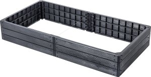 Kadax KADAX Warzywniak Podwyższona Grządka Skrzynia Ogrodowa Rabata Antracyt 150x75cm 4