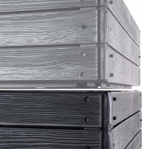 Kadax KADAX Warzywniak Podwyższona Grządka Skrzynia Ogrodowa Rabata Antracyt 150x75cm 10