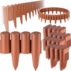 Kadax KADAX Palisada Ogrodowa Obrzeże Płotek 10m Trawnikowy Obrzeża Terakota Plastikowa 1