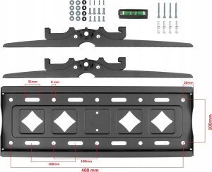 VETOUSON Super Mocny Uchwyt do Telewizora 25-80 cali 80kg VX-702 Regulacja nachylenia 13