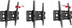 VETOUSON Super Mocny Uchwyt do Telewizora 25-80 cali 80kg VX-702 Regulacja nachylenia 3