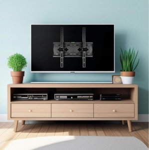 VETOUSON Super Mocny Uchwyt do Telewizora 25-80 cali 80kg VX-702 Regulacja nachylenia 10