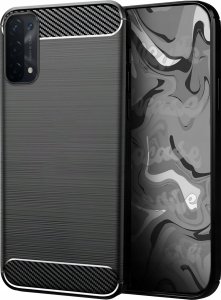 Hello Case Etui do Oppo A54 5G / A74 5G / A93 5G (Czarne, Pancerne, Karbon) 1