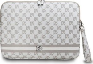 Etui DKNY DKNY Sleeve DKCS16PVSHLE 16"              beżowy/beige Checkered Pattern Printed Stripes 1