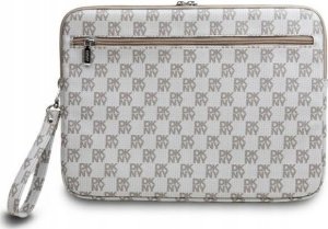 Etui DKNY Sleeve DKCS14PVSHLE 14" beżowy/beige Checkered Pattern Printed Stripes 3