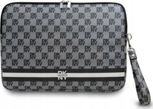 Etui DKNY Sleeve DKCS16PVSHLK 16"              czarny/black Checkered Pattern Printed Stripes 1