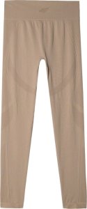 4f Legginsy termoaktywne damskie 4F F157 jasny brąz 4FWAW24USEAF157 82S XS/S 2