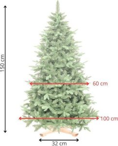 Springos Choinka sztuczna 150 cm Premium Royal Trees świerk syberyjski z drewnianym stojakiem UNIWERSALNY 14