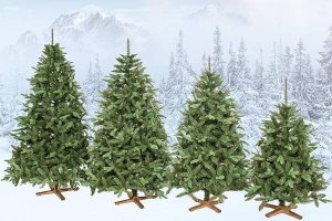 Springos Choinka sztuczna 150 cm Premium Royal Trees świerk syberyjski z drewnianym stojakiem UNIWERSALNY 10