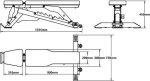 HMS L3150 REGULOWANA ŁAWKA DO ĆWICZEŃ COMMERCIAL HMS 5