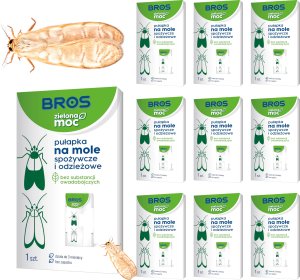 Bros BROS - Zielona Moc pułapka na mole spożywcze i odzieżowe - 10 szt. 2