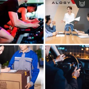 Słuchawki Alogy Słuchawka Bluetooth Alogy Earphone do telefonu wodoodporna IPX4 do prowadzenia rozmów Czarna 11