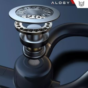 Słuchawki Alogy Słuchawka Bluetooth Alogy Earphone do telefonu wodoodporna IPX4 do prowadzenia rozmów Czarna 5