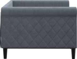 vidaXL vidaXL Sofa z funkcją spania, ciemnoszara, 90x190 cm, aksamit 4