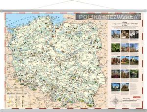 Polska niezwykła. Mapa ścienna dla dzieci 1