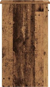 vidaXL vidaXL Stojak na komputer z szufladą, stare drewno, 35x45x77 cm 6