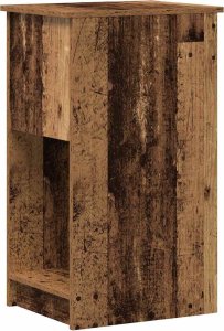 vidaXL vidaXL Stojak na komputer z szufladą, stare drewno, 35x45x77 cm 7