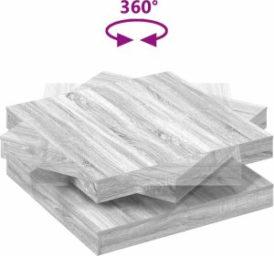 vidaXL Stolik kawowy obrotowy 360 stopni Szary Sonoma 90x90x34,5 cm 7