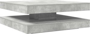 vidaXL vidaXL Stolik kawowy obrotowy 360 stopni Betonowy szary 90x90x34,5 cm 2