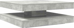 vidaXL vidaXL Stolik kawowy obrotowy 360 stopni Betonowy szary 90x90x34,5 cm 6