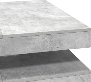 vidaXL vidaXL Stolik kawowy obrotowy 360 stopni Betonowy szary 90x90x34,5 cm 8
