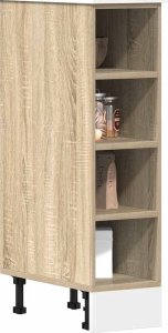 vidaXL vidaXL Dolna szafka Sonoma Oak 20x44,5x81,5 cm Drewno klejone 1