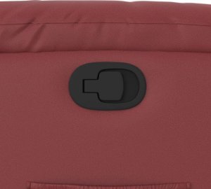 vidaXL Fotel rozkładany, czerwone wino, sztuczna skóra 9