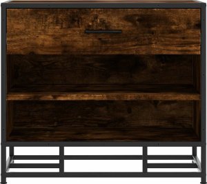 vidaXL vidaXL Ławka na buty Dąb wędzony 60x40x53,5 cm Drewno klejone i metal 4