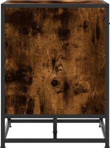 vidaXL vidaXL Ławka na buty Dąb wędzony 60x40x53,5 cm Drewno klejone i metal 5