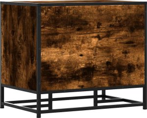 vidaXL vidaXL Ławka na buty Dąb wędzony 60x40x53,5 cm Drewno klejone i metal 6