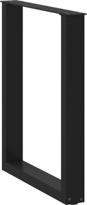 vidaXL vidaXL Nogi do stolika kawowego, 2 szt., czarne, 60x(72-73) cm, stal 4