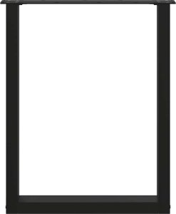 vidaXL vidaXL Nogi do stolika kawowego, 2 szt., czarne, 60x(72-73) cm, stal 5