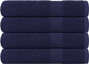 vidaXL vidaXL Ręczniki 4 szt. Granatowy 100x200 cm 360 gsm 100% bawełna 1