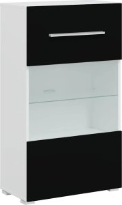 vidaXL vidaXL 5-częściowe szafki pod telewizor oświetleniem LED Matowa czerń 7